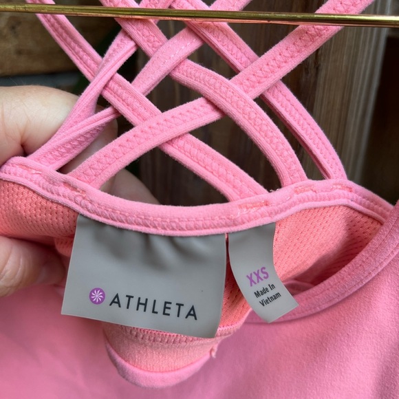 Athleta Pink Strappy Sports Bra - Picture 3 of 3